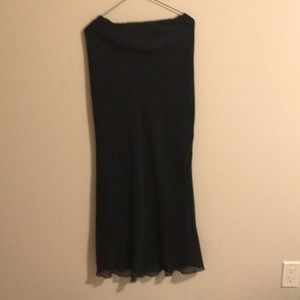 Long lined chiffon skirt